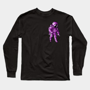 Lost in space purple astronaut Long Sleeve T-Shirt